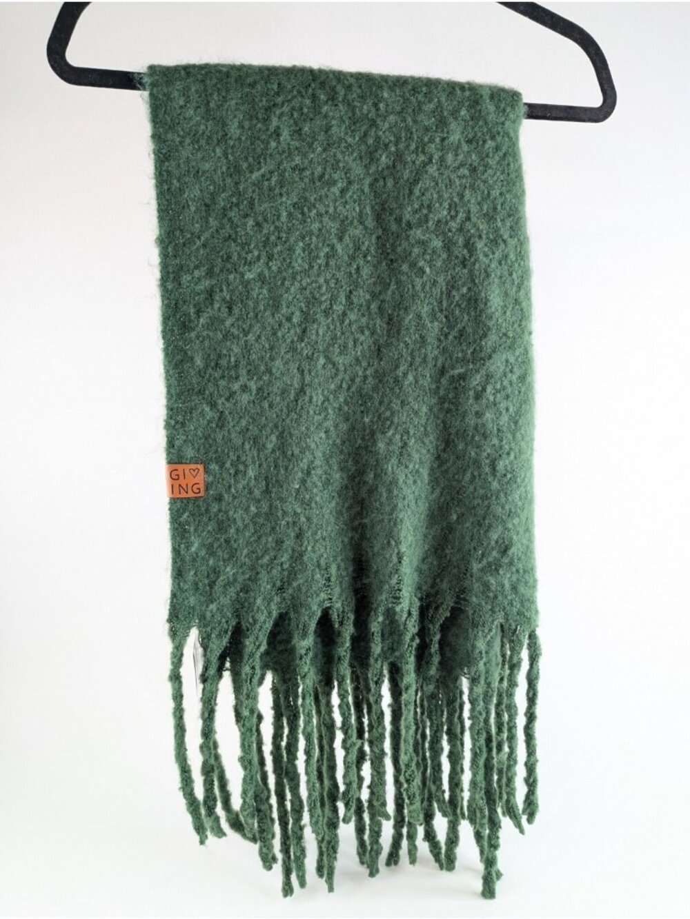 Victoria Leland Designs Womens Scarf Green Wool Blend by The Giving Project Soft